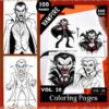 Vampire Coloring Pages Artcoloringpage.com Vol - 20
