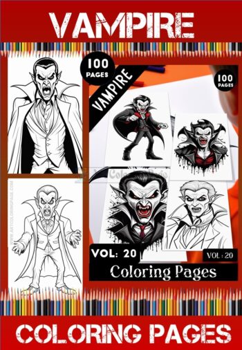 Vampire Coloring Pages Artcoloringpage.com Vol - 20