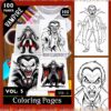 Vampire Bat Coloring Page VOL 3! – 100 Whimsical Designs for Creative Minds