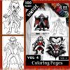 Halloween Vampire Coloring Pages VOL 4! – 100 Spooky-Cute Designs