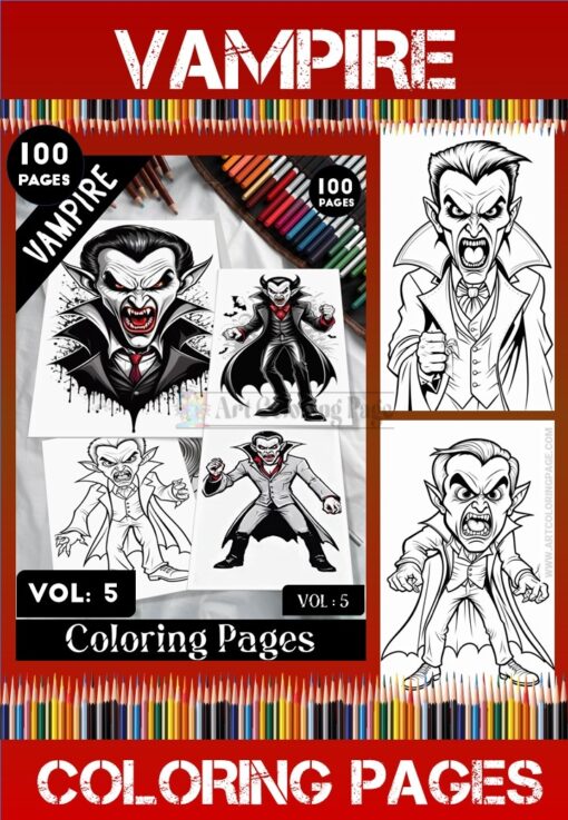 Vampire Coloring Pages Artcoloringpage.com Vol - 5