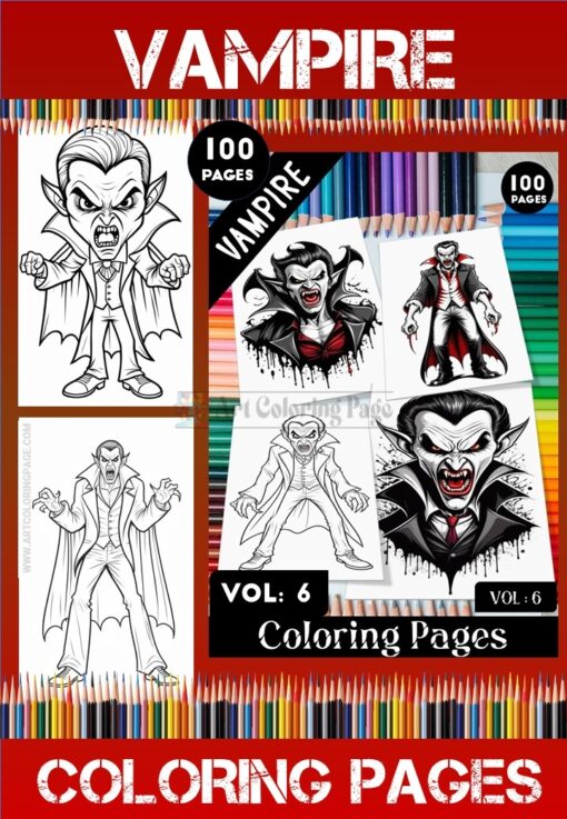 Vampire Coloring Pages Artcoloringpage.com Vol - 6