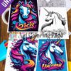 Embark on a Whimsical Journey with Unicorns Coloring Pages VOL 3!
