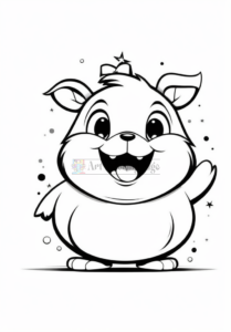 Have fun with the kids this holiday season: Christmas Animal Coloring Pages - Printable!--874--