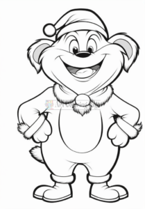 Christmas Coloring for Kids : Pages with Festive Animals - Printable and Adorable!--nbv8899n9--