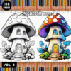Dive into Creativity with Mushroom Houses Coloring Pages Cheap Vol 4