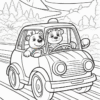 Unleash Your Imagination with Animals Cartoon Cars Coloring Pages Vol 10!