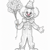 Immerse Yourself in Whimsical Artistry with Clowns Coloring Pages Vol. 12!