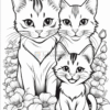 Bloom with Creativity in Cats & Flowers Coloring Pages Vol. 1!