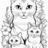 Bloom with Creativity in Cats & Flowers Coloring Pages Vol. 1!