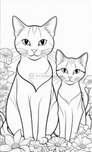 Explore Whiskered Wonders with Cats Coloring Sheets Vol. 3!