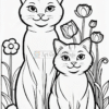 Blossom in Feline Beauty with Cats & Flowers Pictures Vol. 4!