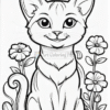 Immerse Yourself in Feline Florals with Flowers and Cats Pictures Vol. 5!