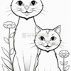 Embrace Adorable Elegance with Cute Cats & Flowers Coloring Vol. 7!