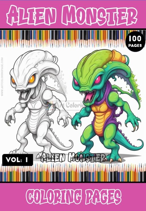Embark on Extraterrestrial Adventures with Aliens Coloring Vol 1!