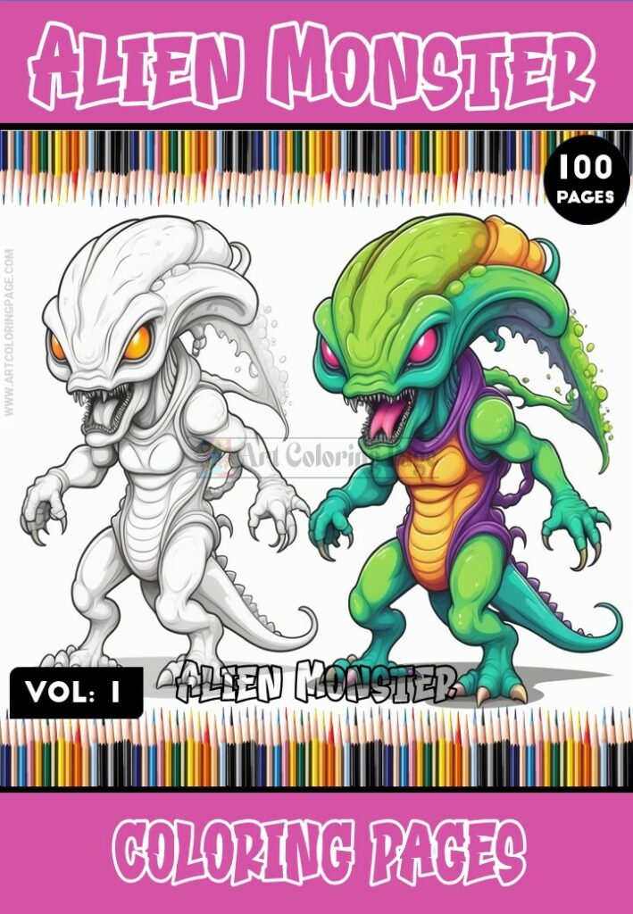 Embark on Extraterrestrial Adventures with Aliens Coloring Vol 1!