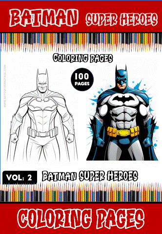 Alternative view of Dive into Gotham City Adventures with Batman Coloring Pages Vol. 2!