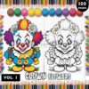 Step into the Whimsical World with Clowns Coloring Pages Vol. 1!