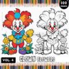 Immerse Yourself in Laughter with Clowns Coloring Pages Vol. 4!