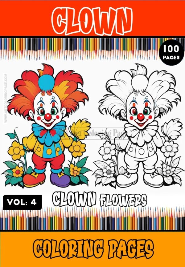 Immerse Yourself in Laughter with Clowns Coloring Pages Vol. 4!