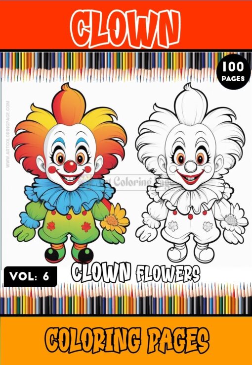 Embrace Adorable Whimsy with Cute Clowns Coloring Pages Vol. 6!