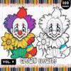 Indulge in Hilarity with Funny Clowns Coloring Pages Vol. 9!