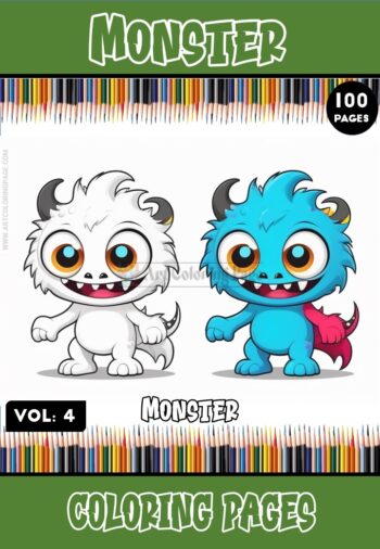 Dive into Adorable Fun with Cute Monster Coloring Pages Vol. 4!