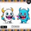 Dive into Monstrous Creativity with Monster Coloring Book Vol. 6!