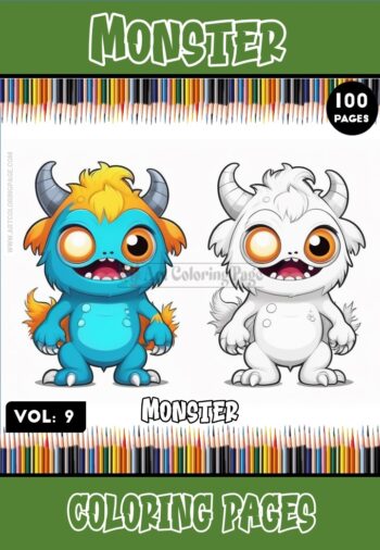 Immerse Yourself in Monstrous Artistry with Monster Coloring Art Vol. 9!
