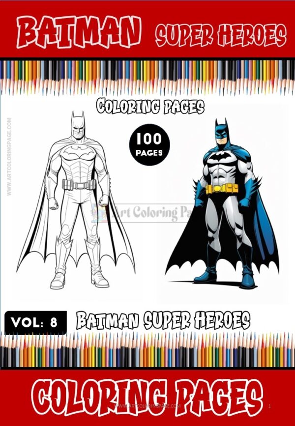 Immerse Yourself in Gotham's Shadows with Batman Coloring for Adults Vol. 8