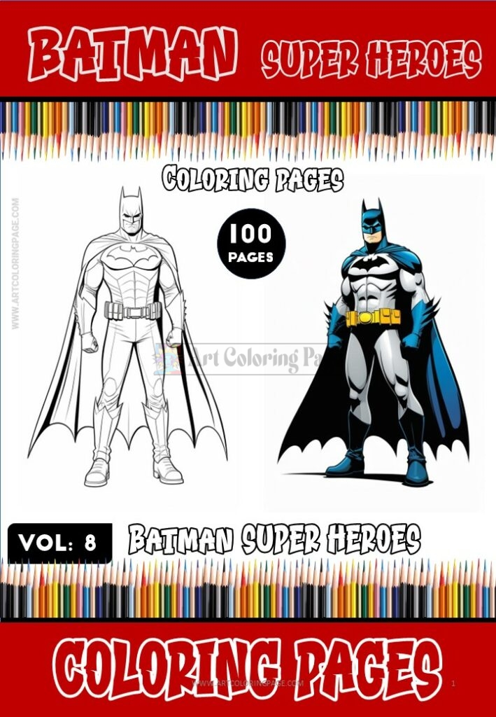 Immerse Yourself in Gotham's Shadows with Batman Coloring for Adults Vol. 8
