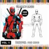 Embark on a Whirlwind Coloring Adventure with Deadpool Coloring Book Vol. 3