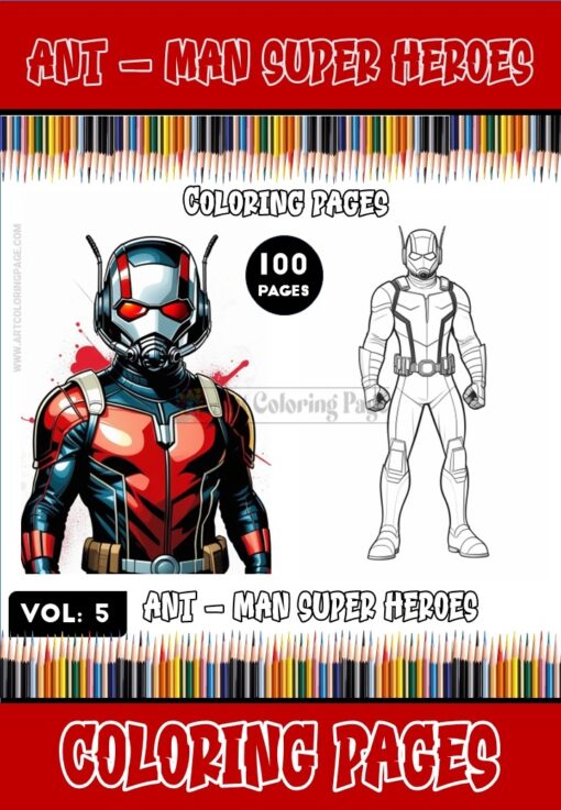 Immerse yourself in endless wonders with Ant-Man coloring pictures Vol. 5!