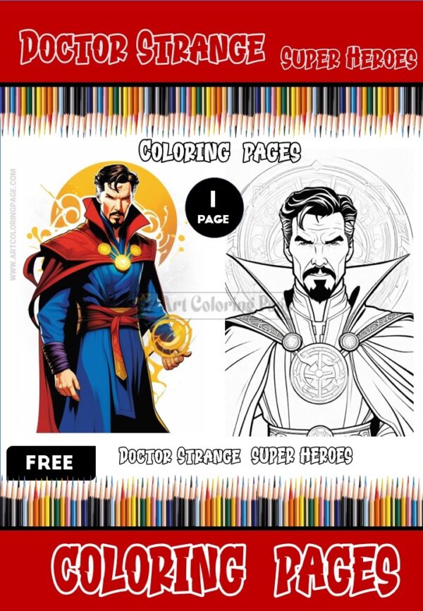 Discover the Mystical Marvels: Free Doctor Strange Coloring Pages