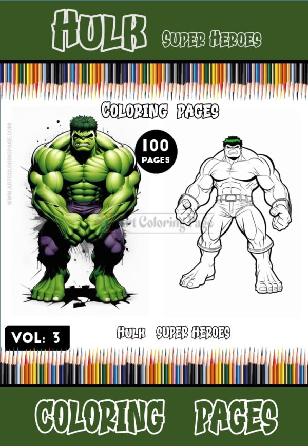 Smash into Action: Hulk Coloring Book Vol 3-100 Pages of Instant Adventure