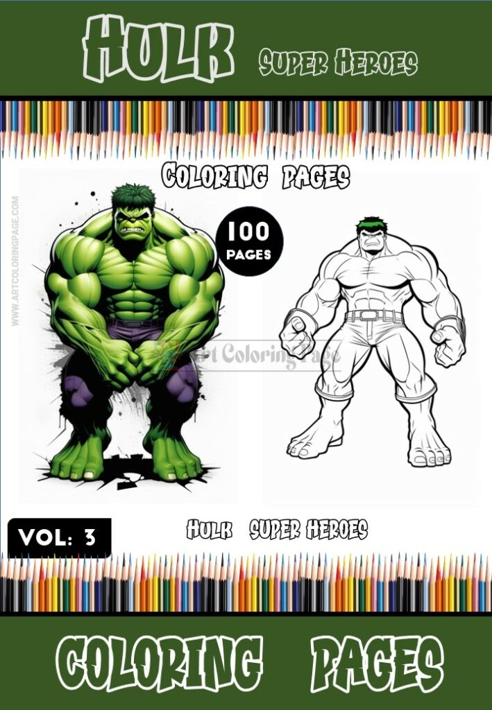 Smash into Action: Hulk Coloring Book Vol 3-100 Pages of Instant Adventure