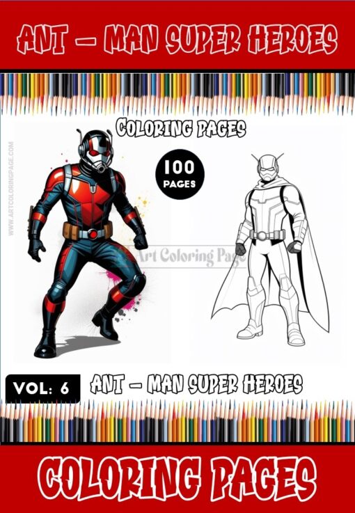 Dive into the Microscopic Marvels with Ant-Man Coloring Images Vol. 6!