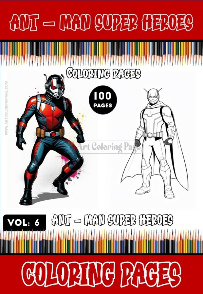 Dive into the Microscopic Marvels with Ant-Man Coloring Images Vol. 6!