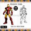 Embark on Epic Adventures: Iron Man Coloring Pages -Vol 2, Instant Download