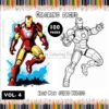 Armor Up Your Creativity: Iron Man Coloring Illustrations - Vol 4