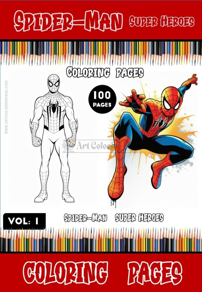 Spidey Sensation: SpiderMan Coloring Pages Vol 1 – Instant Download!