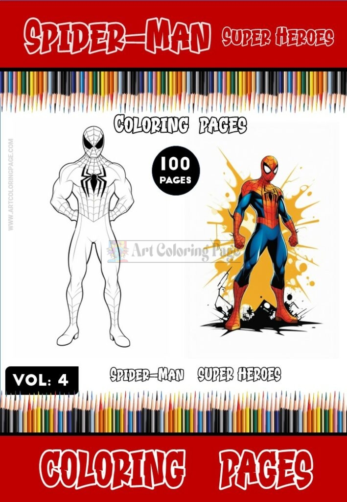 Spidey's Ultimate Coloring Collection: Spider-Man Coloring Sheets Vol 4 