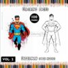 Dive into the Heroic World with Superman Coloring Pages PDF Vol 2