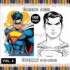 Unleash Your Superpowers with Superman Coloring Sheet Vol 4