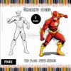 Unleash the Speed Force with FREE The Flash Coloring Pages