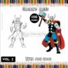 Introducing Thor Coloring Pages Vol 2: Unleash Your Creative Power!