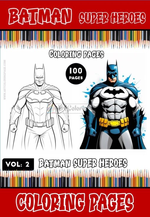 Dive into Gotham City Adventures with Batman Coloring Pages Vol. 2!