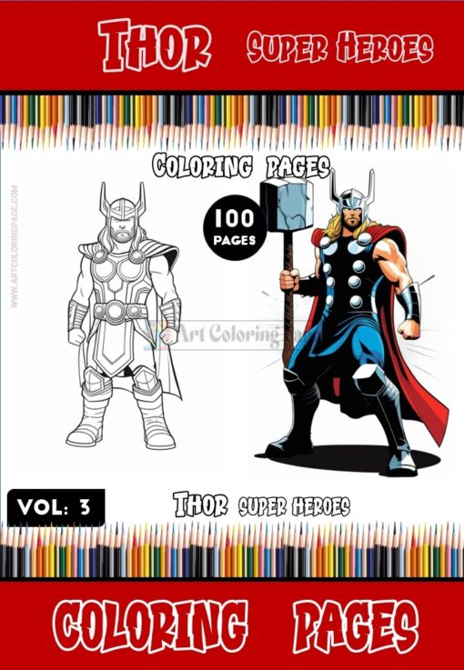 Unleash Your Inner Artist with Thor Coloring Pictures Vol 3!