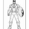 Embark on Heroic Adventures with Captain America Coloring Pages Vol. 1!