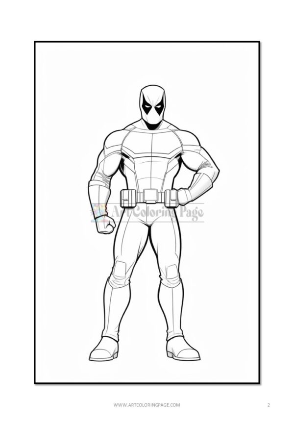 Unlock Your Creativity: Free Deadpool Coloring Pages - Instant PDF Download